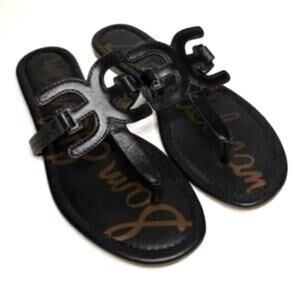 Sam Edelman Carter Women’s Leather Logo Flip Flop Sandals